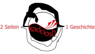 Logo kadoosh: 2 Seiten 1 Geshichte