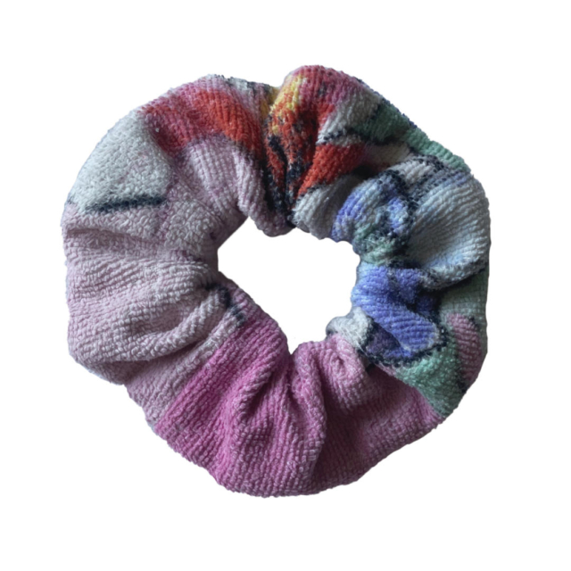 pastel terry scrunchie