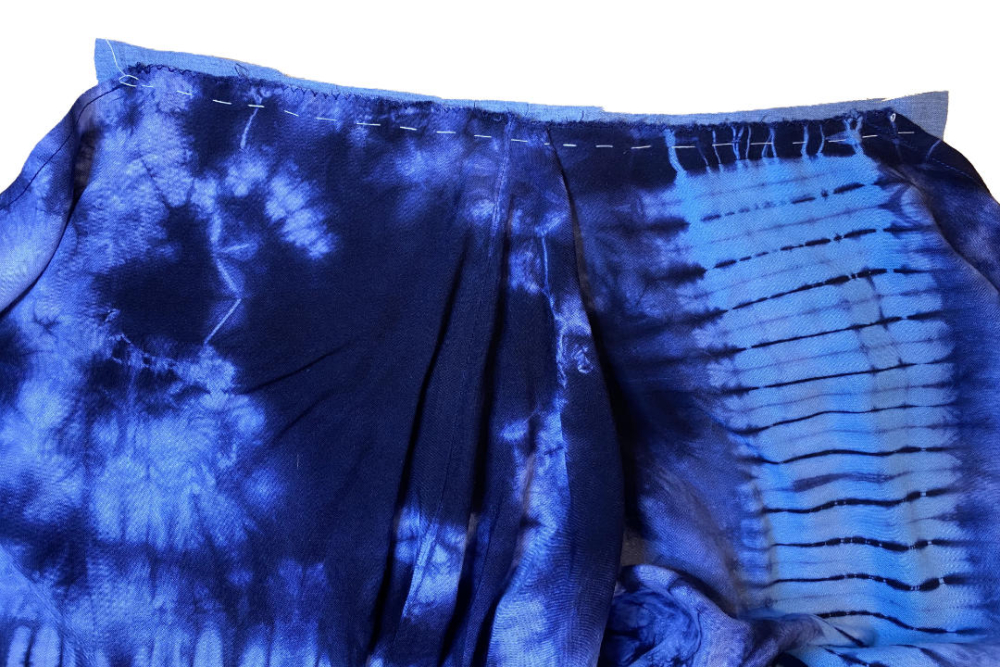 batik skirt basted