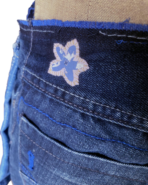 tiny hidden flower on waistband